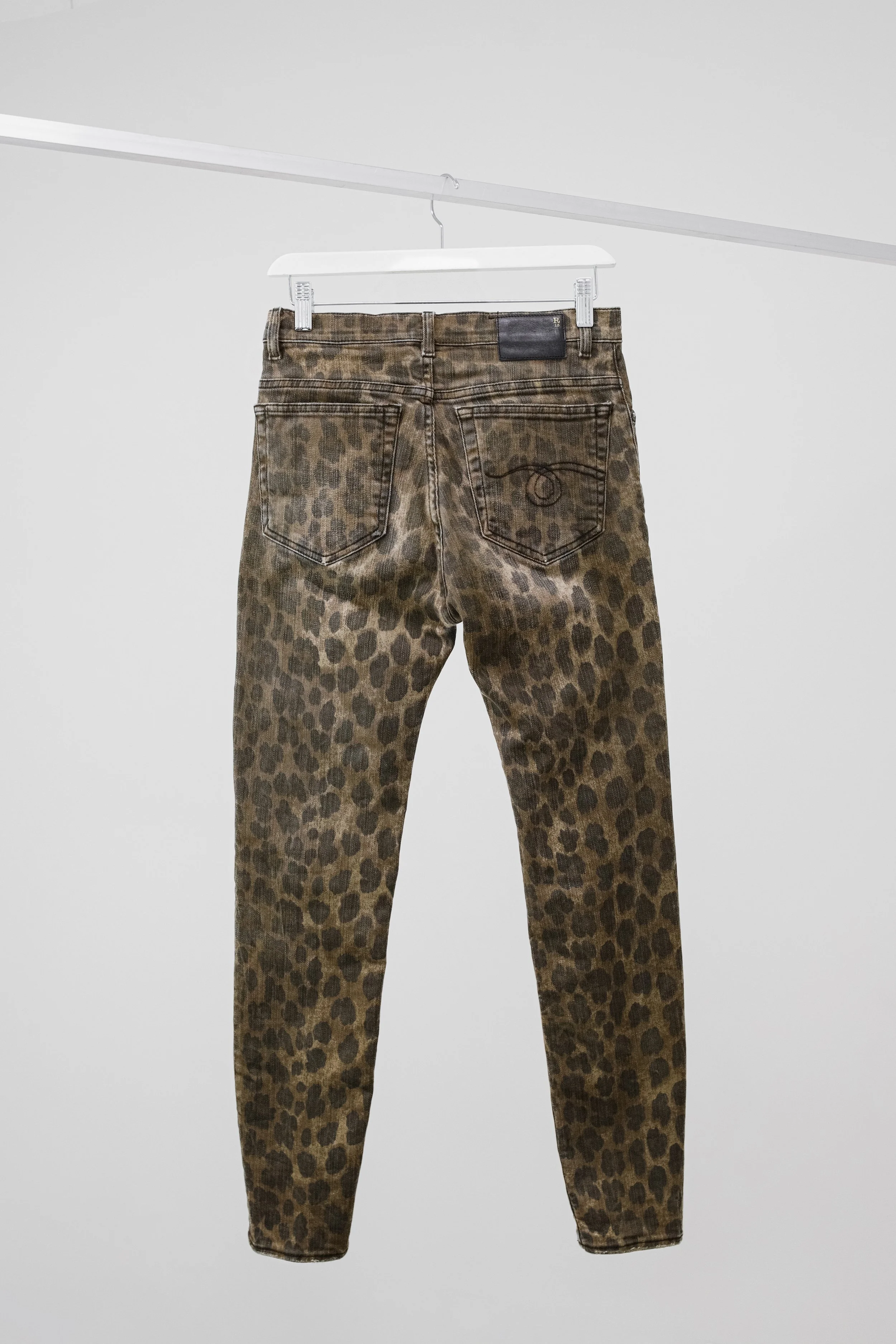 Leopard print skinny deals pants